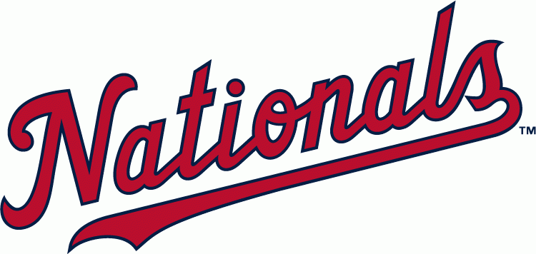 Washington Nationals 2011-Pres Wordmark Logo vinyl decal